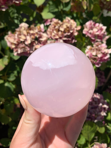 Pink Mangano Calcite Sphere