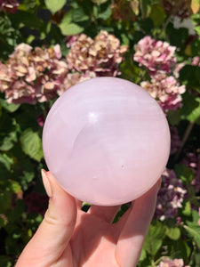 Pink Mangano Calcite Sphere