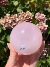Load image into Gallery viewer, Pink Mangano Calcite Sphere