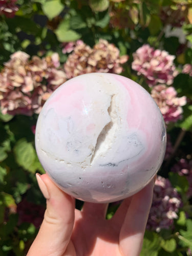 Pink Mangano Calcite Sphere
