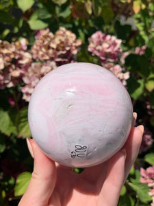 Pink Mangano Calcite Sphere