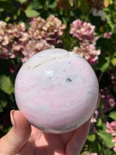 Load image into Gallery viewer, Pink Mangano Calcite Sphere