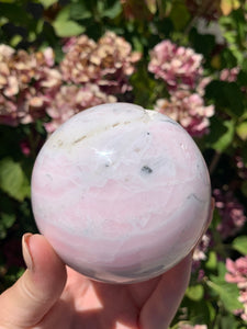 Pink Mangano Calcite Sphere