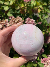 Load image into Gallery viewer, Pink Mangano Calcite Sphere