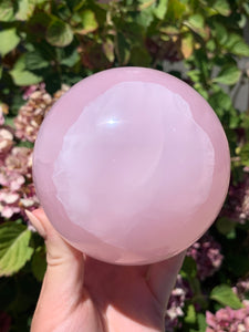 Pink Mangano Calcite Sphere