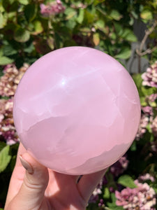 Pink Mangano Calcite Sphere