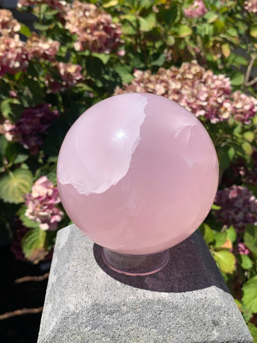 Pink Mangano Calcite Sphere
