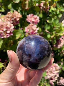 Gem Lepidolite Sphere