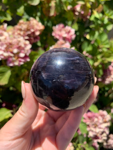 Gem Lepidolite Sphere