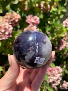 Gem Lepidolite Sphere