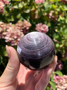 Gem Lepidolite Sphere
