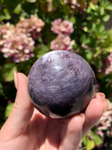 Gem Lepidolite Sphere