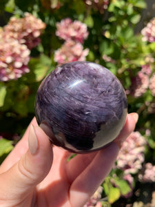 Gem Lepidolite Sphere