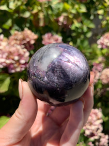 Gem Lepidolite Sphere