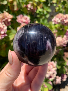 Gem Lepidolite Sphere