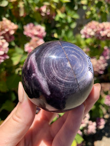 Gem Lepidolite Sphere