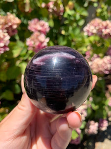 Gem Lepidolite Sphere