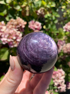Gem Lepidolite Sphere