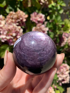 Gem Lepidolite Sphere