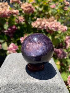 Gem Lepidolite Sphere
