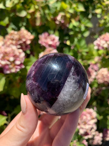 Gem Lepidolite Sphere