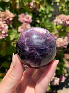 Gem Lepidolite Sphere