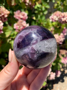 Gem Lepidolite Sphere