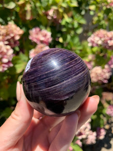 Gem Lepidolite Sphere