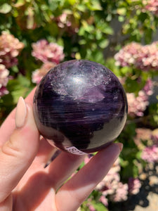 Gem Lepidolite Sphere