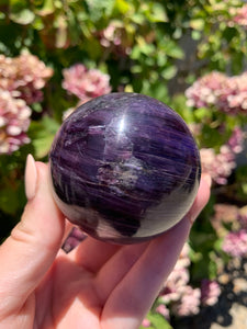 Gem Lepidolite Sphere