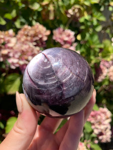 Gem Lepidolite Sphere