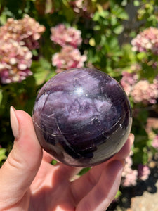 Gem Lepidolite Sphere