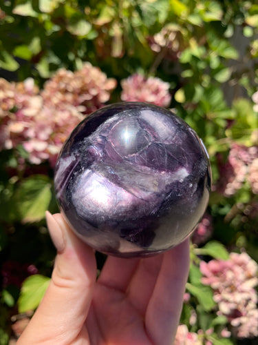 Gem Lepidolite Sphere