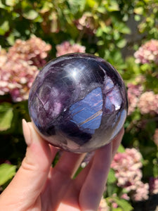 Gem Lepidolite Sphere