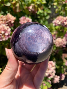Gem Lepidolite Sphere