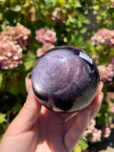 Gem Lepidolite Sphere