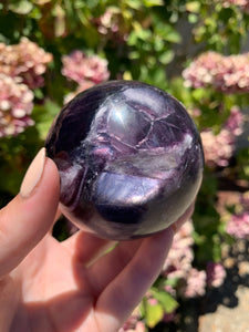 Gem Lepidolite Sphere