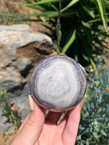 Chevron Amethyst Sphere