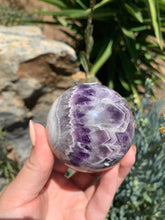 Load image into Gallery viewer, Chevron Amethyst Sphere