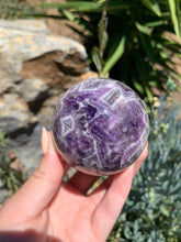 Load image into Gallery viewer, Chevron Amethyst Sphere