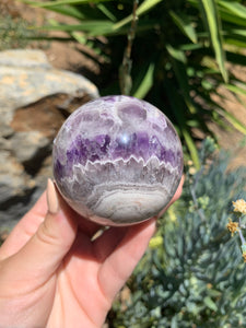 Chevron Amethyst Sphere