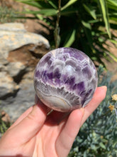 Load image into Gallery viewer, Chevron Amethyst Sphere