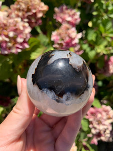 Black Flower Sphere