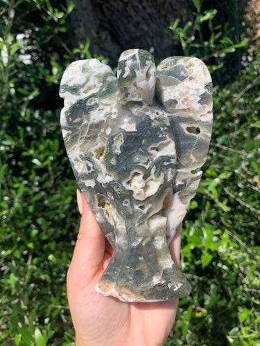 Moss Agate Angel