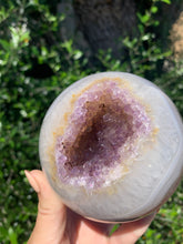 Load image into Gallery viewer, Amethyst Agate Sphere