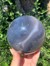 Load image into Gallery viewer, Amethyst Agate Sphere