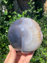 Load image into Gallery viewer, Amethyst Agate Sphere
