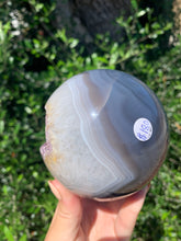 Load image into Gallery viewer, Amethyst Agate Sphere
