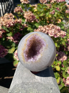 Amethyst Agate Sphere