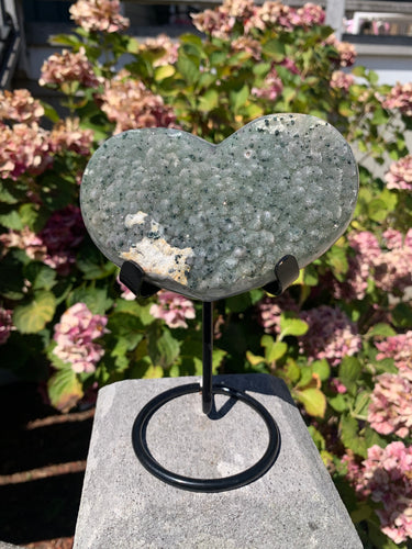 Green Amethyst Heart